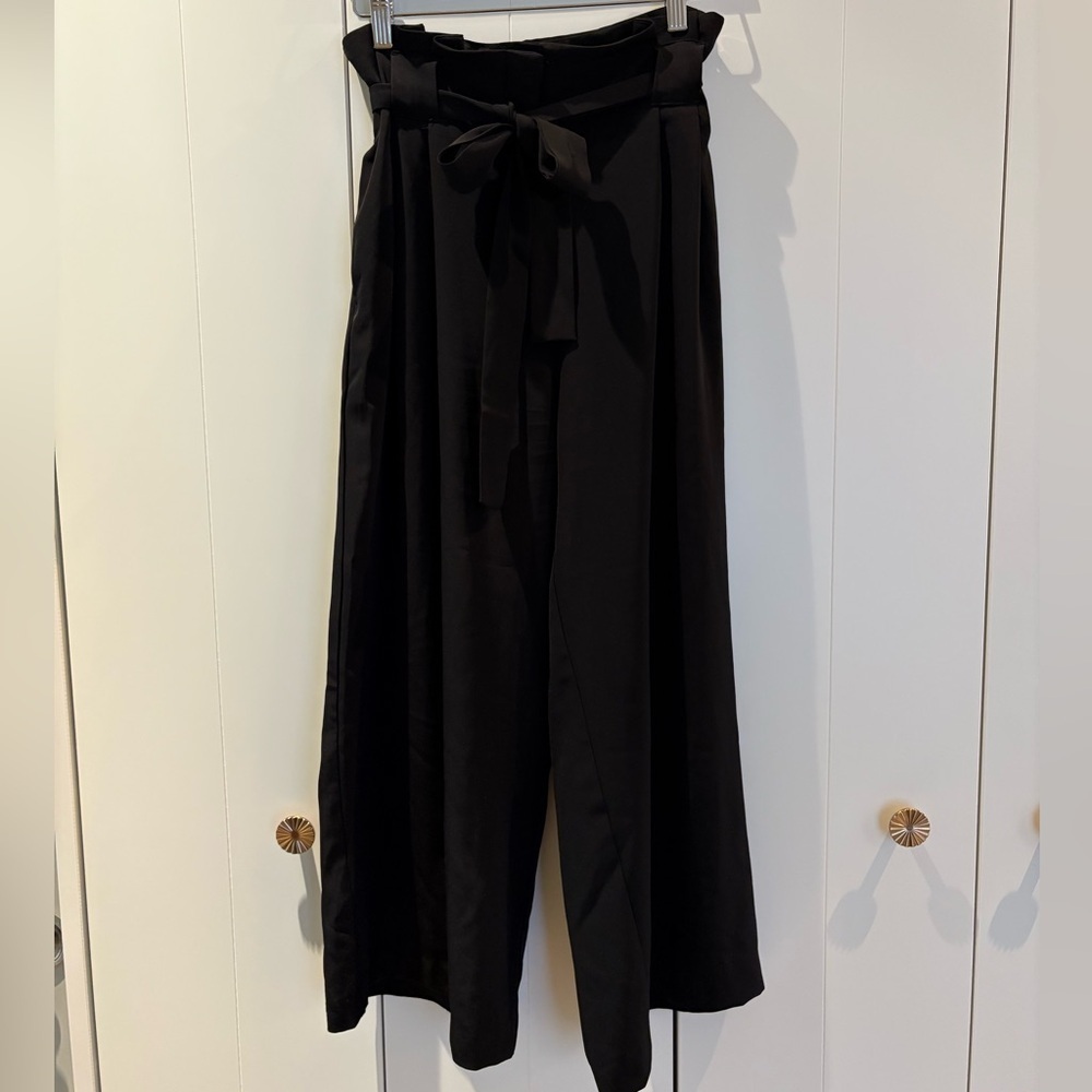 Dynamite Black Tie-Waist Trousers